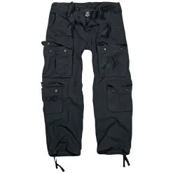 Brandit Men's Pure Vintage Cargo Trousers (black)