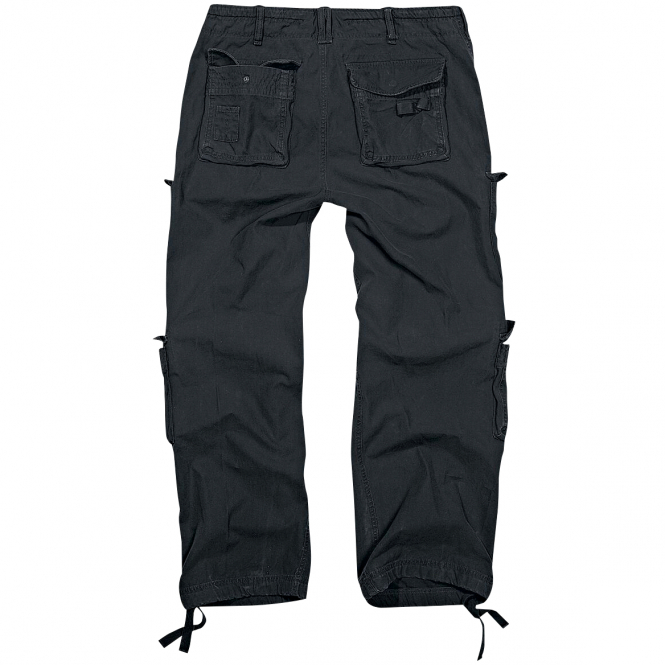 Brandit Men's Pure Vintage Cargo Trousers (black) - Afbeelding 2