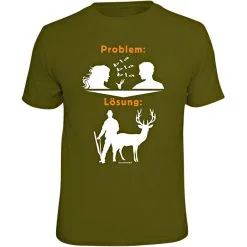 Rahmenlos Men's T-Shirt "Problem: Bla Bla Bla - Solution..." (German Version Only)