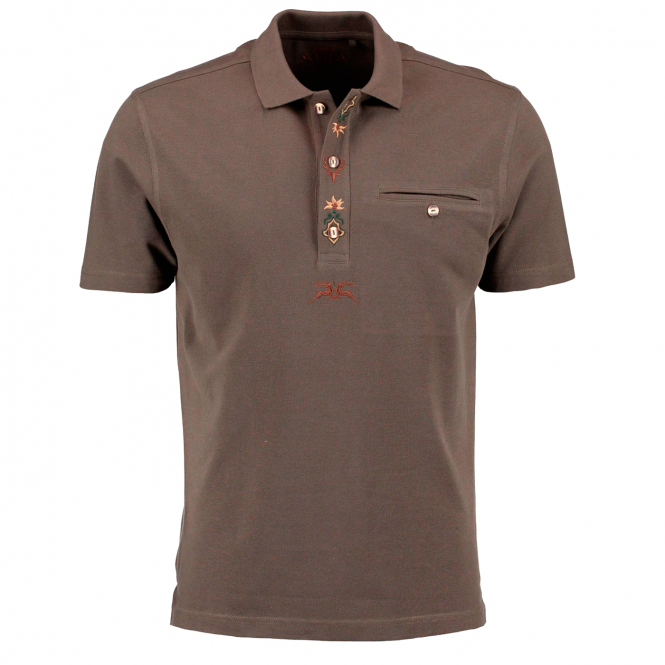 OS-Trachten OS Trachten Men's Polo Shirt (brown)