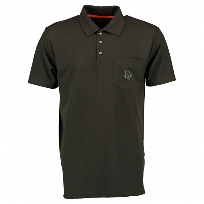 OS-Trachten OS Trachten Men's Polo Shirt Wild Boar (traditional Green)