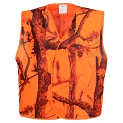 Percussion Men's Beater Waistcoat Ghostcamo Blaze&Black