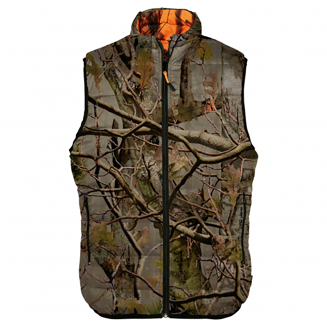 Percussion Men's Reversible Vest Blaze Ghostcamo