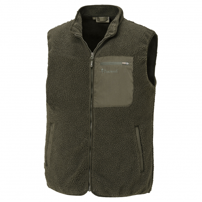 Pinewood Men's Fibre Fur Vest (dark Green) - Afbeelding 2