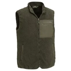 Pinewood Men's Fibre Fur Vest (dark Green)