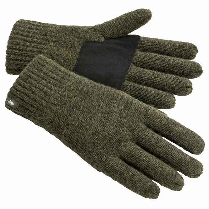 Pinewood Men's Knitted Glove (5-Finger, Green)