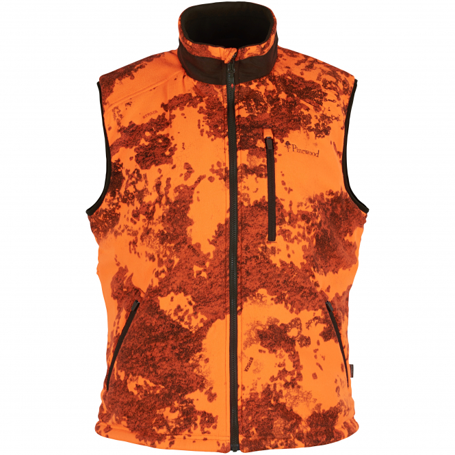 Pinewood Men's Reversible Fleece Vest Smaland Camou