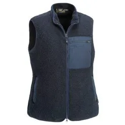 Pinewood Women's Fibre Fur Vest (dark Navy)