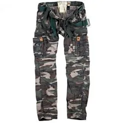 Surplus Men's Vintage Trousers Premium (woodland) Sz. L